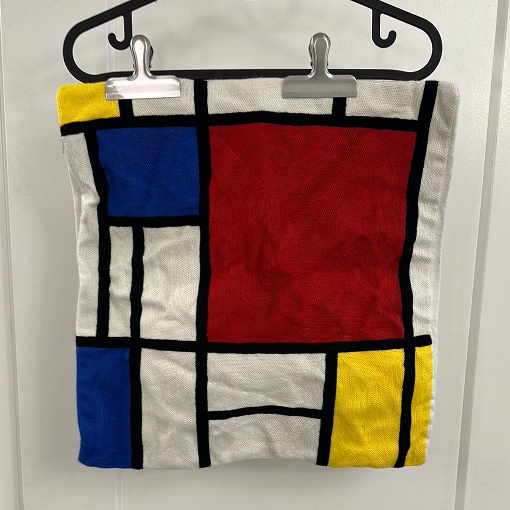 Piet Mondrian Color Block Pillow Cover